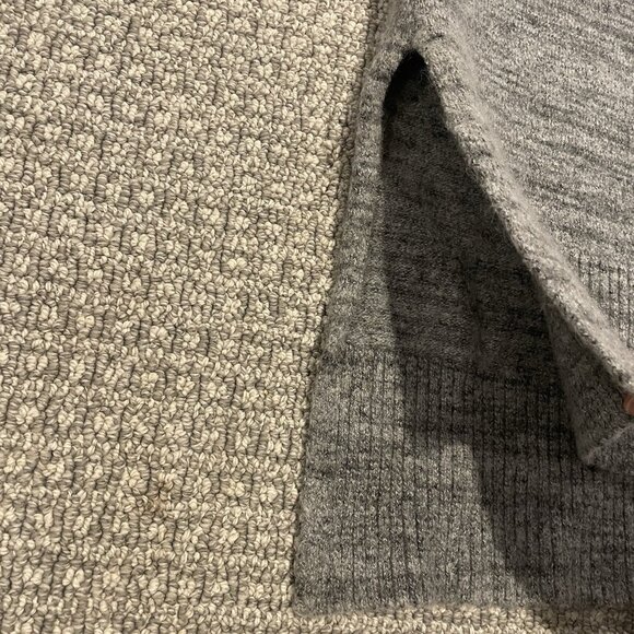 Cynthia Rowley Dress Womens Sz M Wool Blend Cowl Neck Gray Mini Tunic Sleeveless - Picture 5 of 7